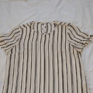 Striped Black and White Women's Top